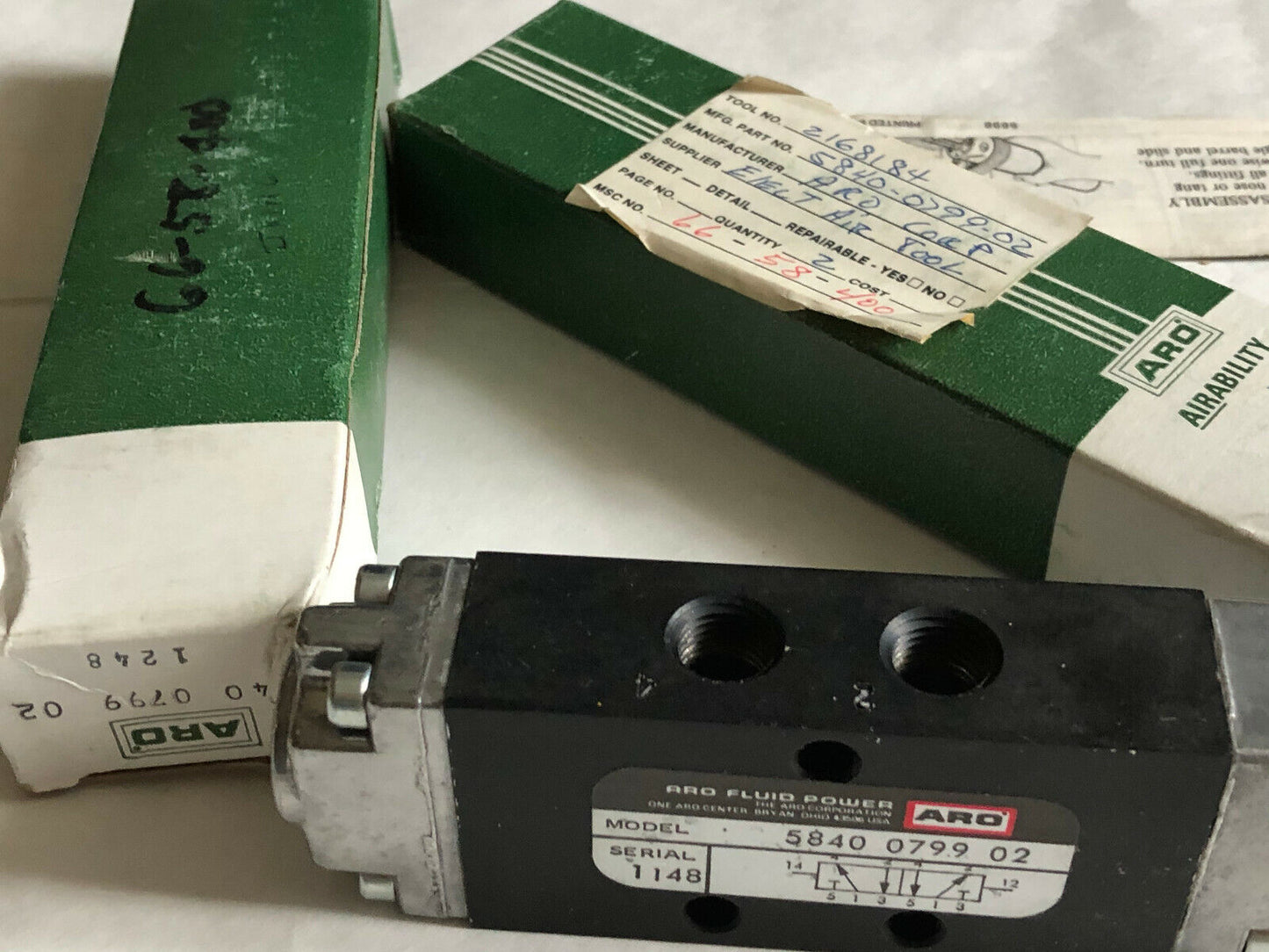 New Aro 5840 0799 02 Air Pneumatic Valve Aro Fluid Power,5840079902,Ej