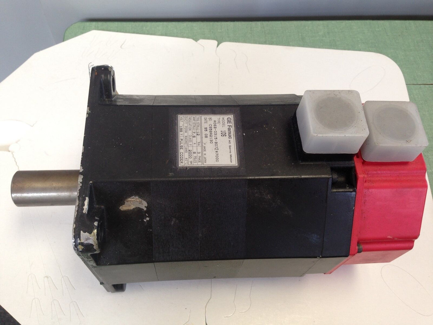 New Ge Fanuc A06b-0315-B072#7000,10S,Ac Servo Motor,7.6A,2000-Rpm,C958a2130,Sa