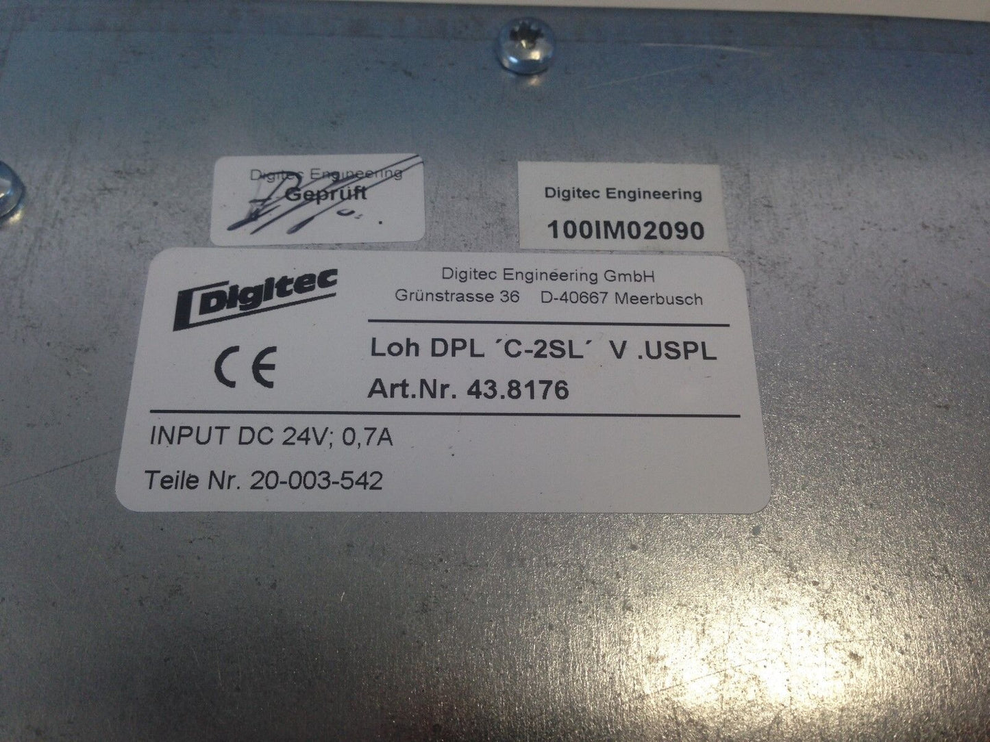Digitech 43.8176 Operator Interface, 24 Vdc Loh Dpl C-2Sl V .Uspl,Di