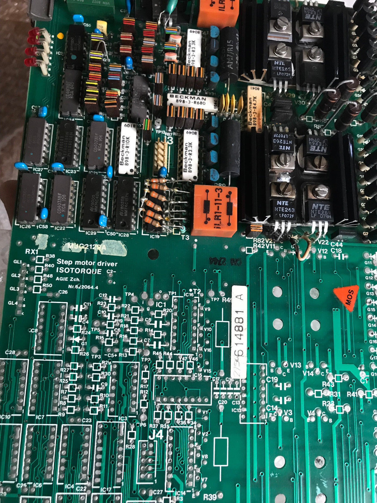 Agie 622064.4 Step Motor Driver Mjg2129a Board Isotorque Edm 614881 Mjg2129b,Si