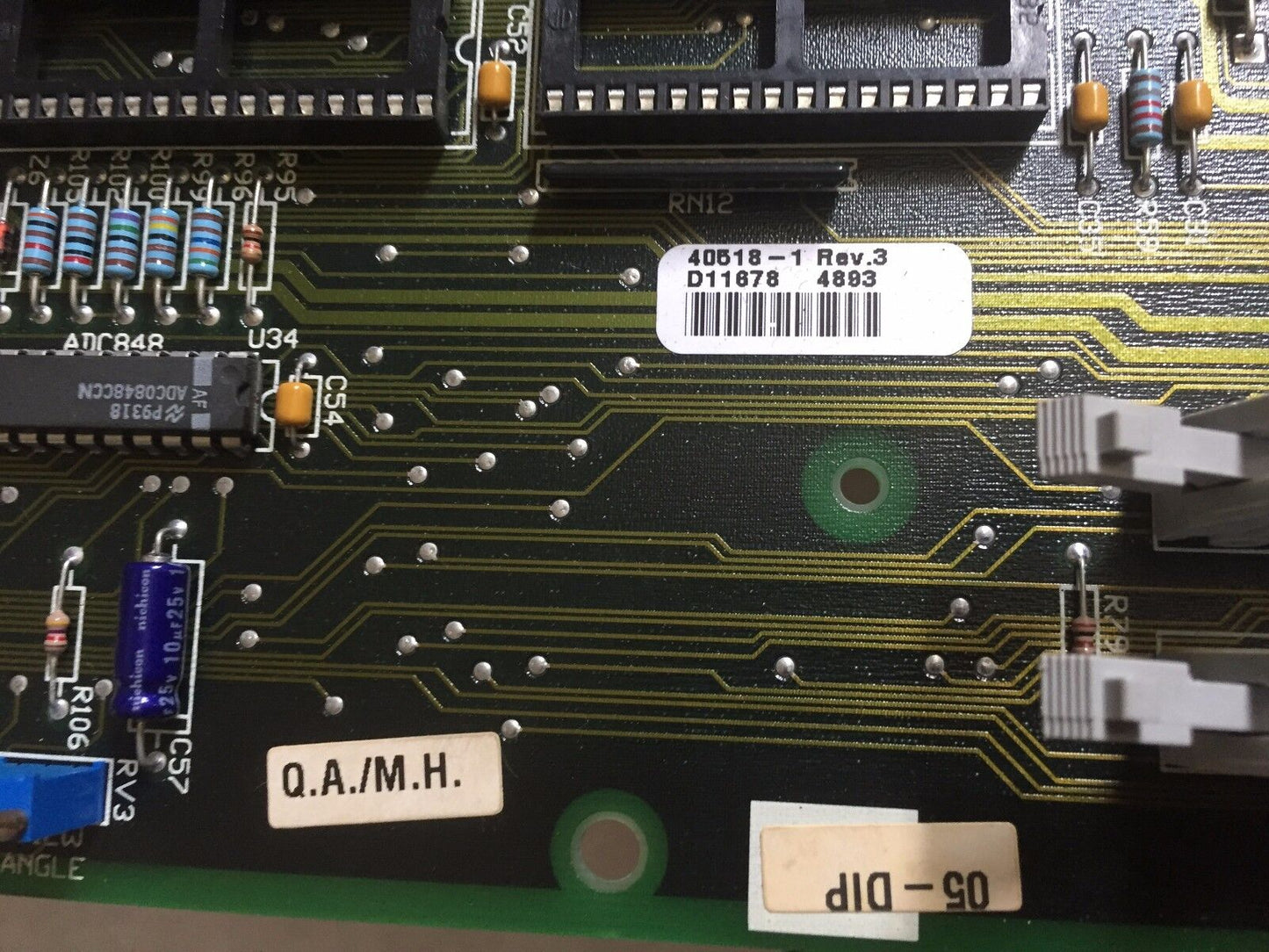 New Zebra Tech 40518-1 Rev.3,Zebra Z140 Logic/P.S. Board D11678 4893 40502,Cs