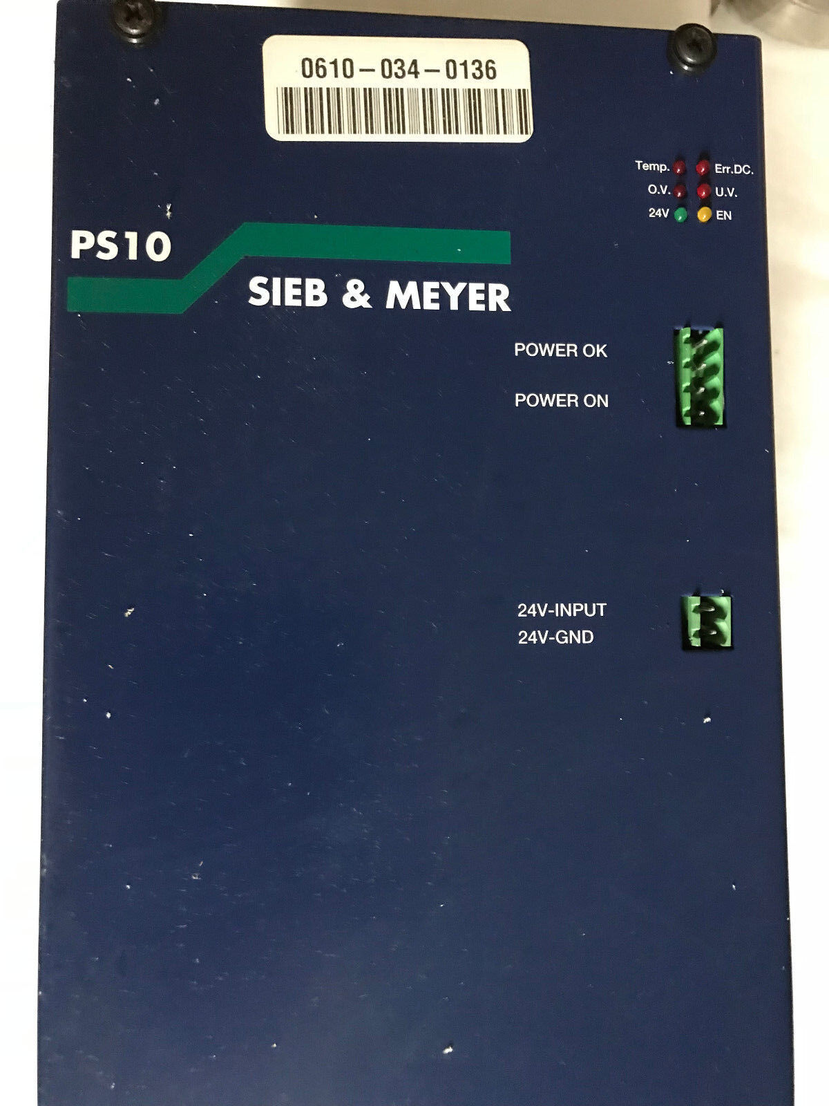 Sieb & Meyer Ps10,Ps10/55 Dc Power Supply Fc71/72,500W 48/60Kw S148,0Kw S6 60,Ad