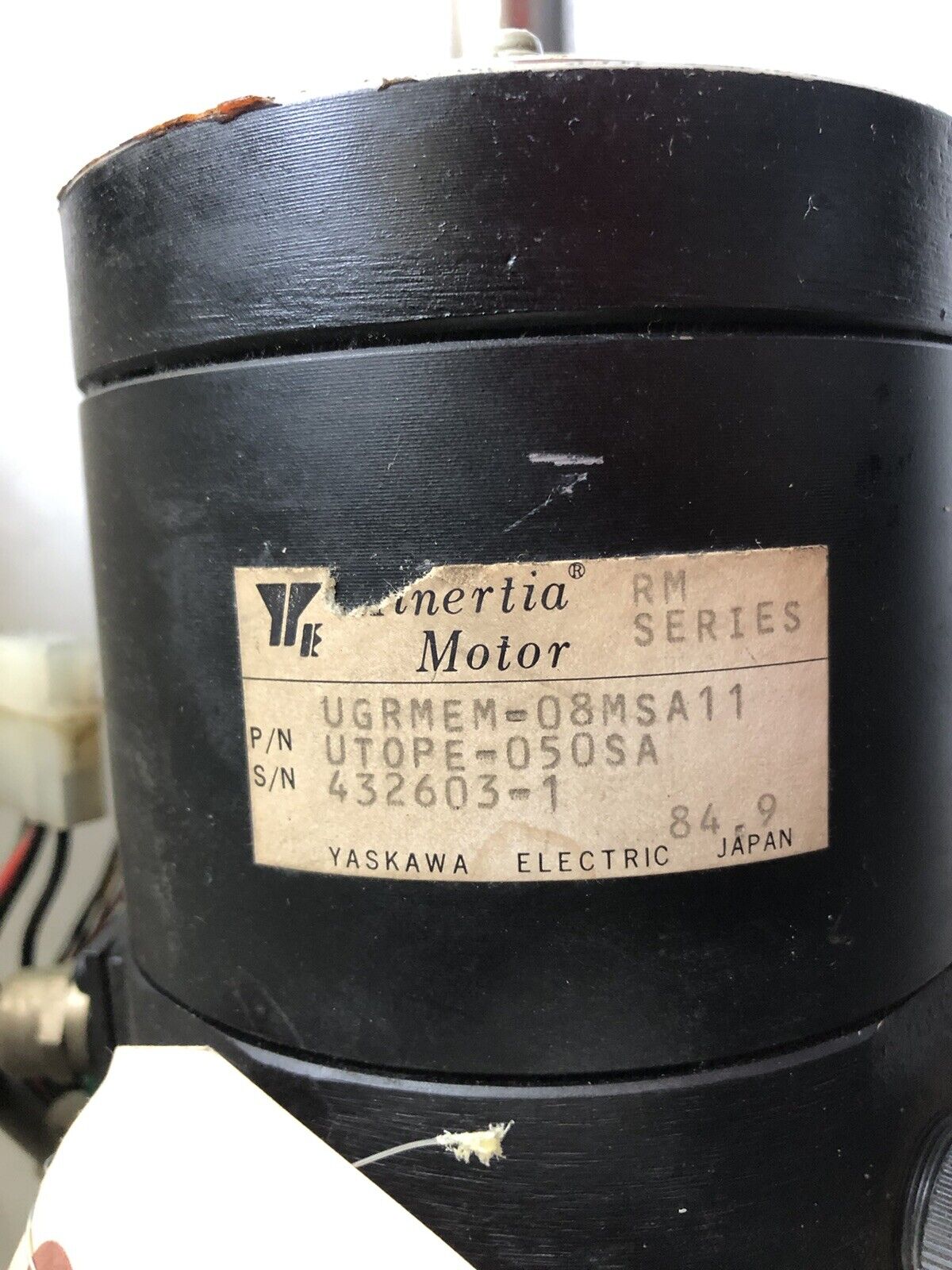 Yaskawa Ugrmem-08Msa11,Utope-050Sa Robotic Servo Minertia Motor,Boxzf,Hk,Tc