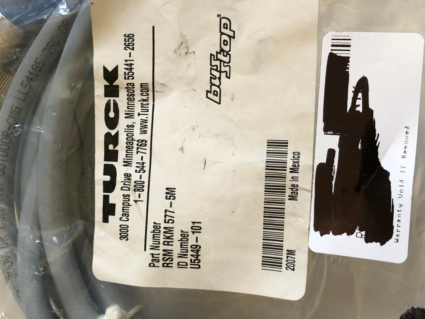 Turck Rsm-Rkm-577-5M,U5449101 Elektronik  Network Minifast U5449-101 Cable,Sm
