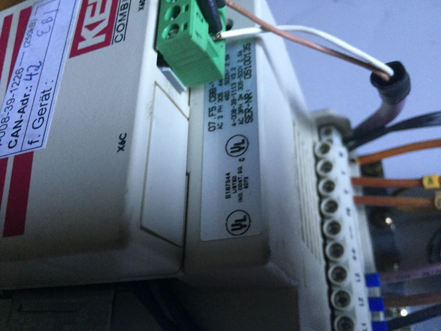 Keb 07.F5.Cbb-Ya00,1.8 Kva,10.E5.T60-A071 Combiver Drive,3Ph,305-500V,Ea