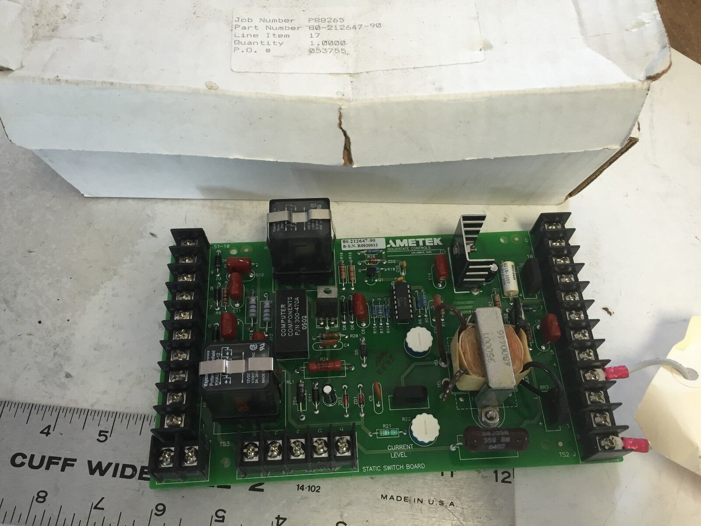 New Ametek 80-212647-90 Static Switch Board,Sk