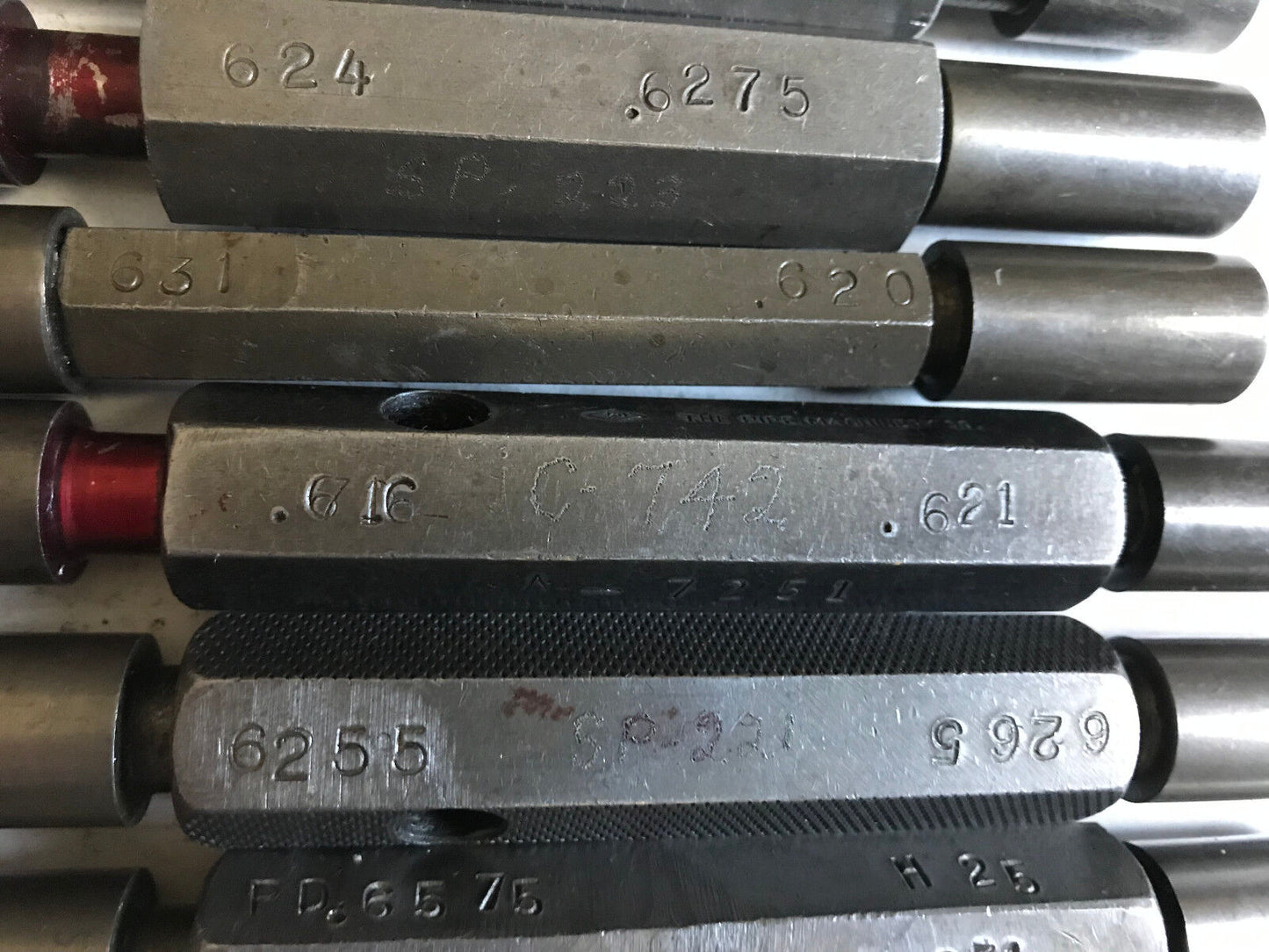 Lot The Pipe Machinery Go No Go Smooth Plug Gages,.620,631,.616,.621,.623,627,Et