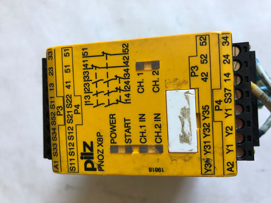 Pilz Pnoz X8p Safety Control Relays,Pilz Pnoz X8p  24 Vdc,Eb