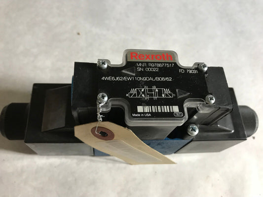 Rexroth Mnr R978877517,4We6j62/Ew110n9dal/B08/62 Hydraulic Proportional Valve,Eq