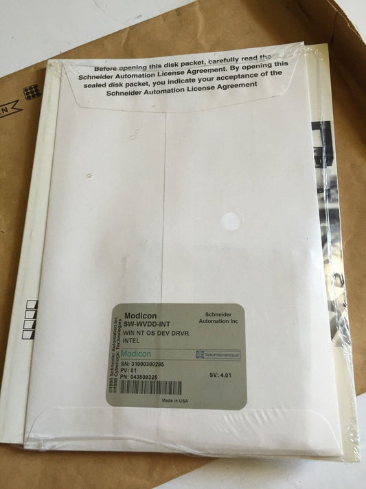 Gould 043509325, Modicon Sw-Wvdd-Int Windows Nt Os Dev Driver Intel,Software,Ea