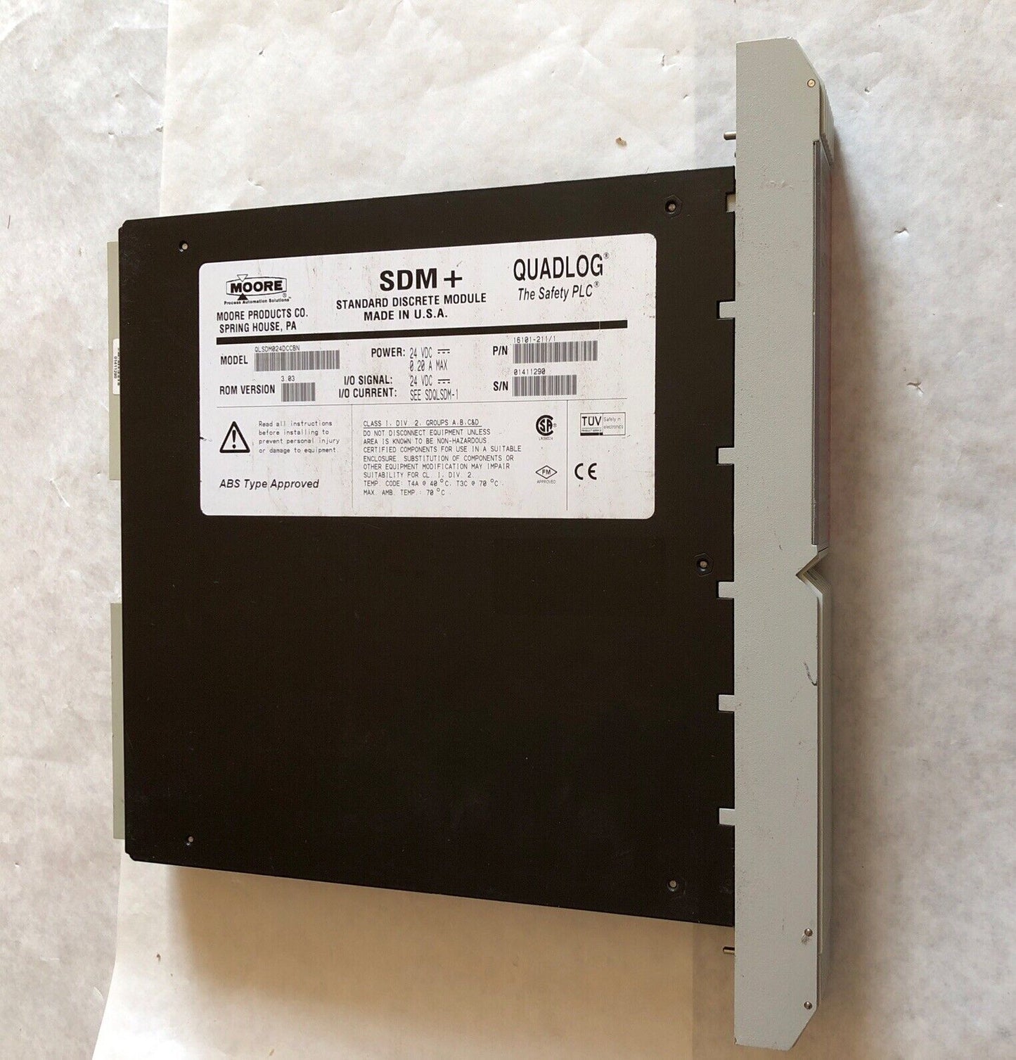 Moore Sdm+ Quadlog,Qlsdm024dccbn,Qlsdm024dccbn,Standard Discrete Module,Bz