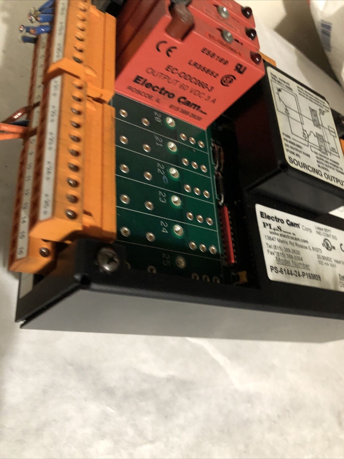Electro Cam Ps-6144-24 P16m09 Programmable Limit Switch, 20-30Vdc,Fg