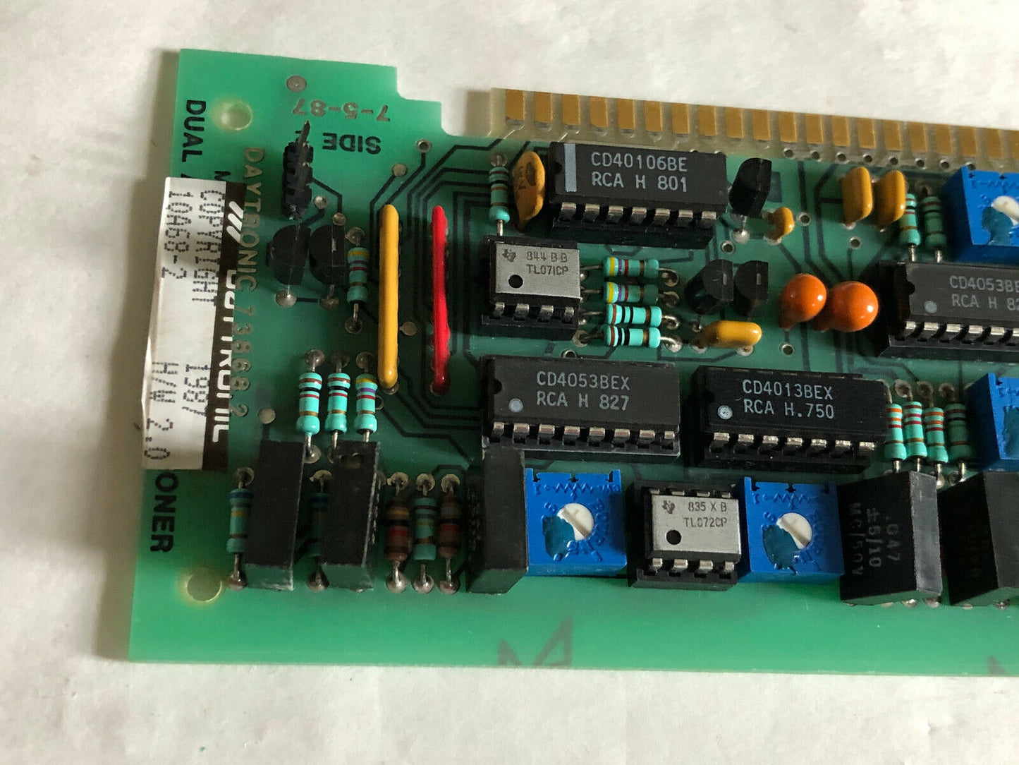 Daytronic 10A68-2 H/W 2.0,7-5-87,73868 2,Dula Voltage Conditioner 10A68-2,Bt,Cg