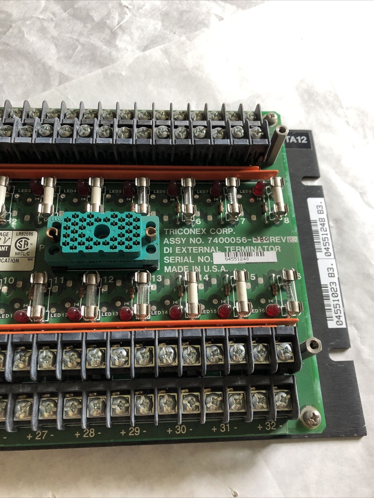 1 Set,(2Pcs) Triconex 3000110-380,2553-8 24V Rev Tricon Set Term,7400056-380,Bp