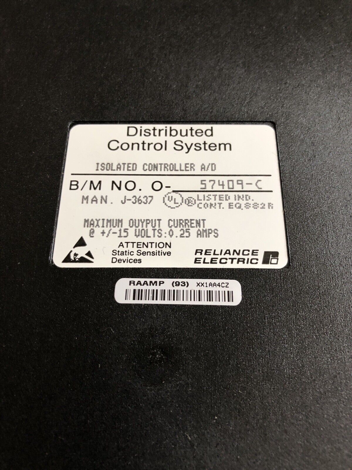 Reliance Electric 57409 Isolated Control A/D Alog 2Point Distributed,57409-C,Cv