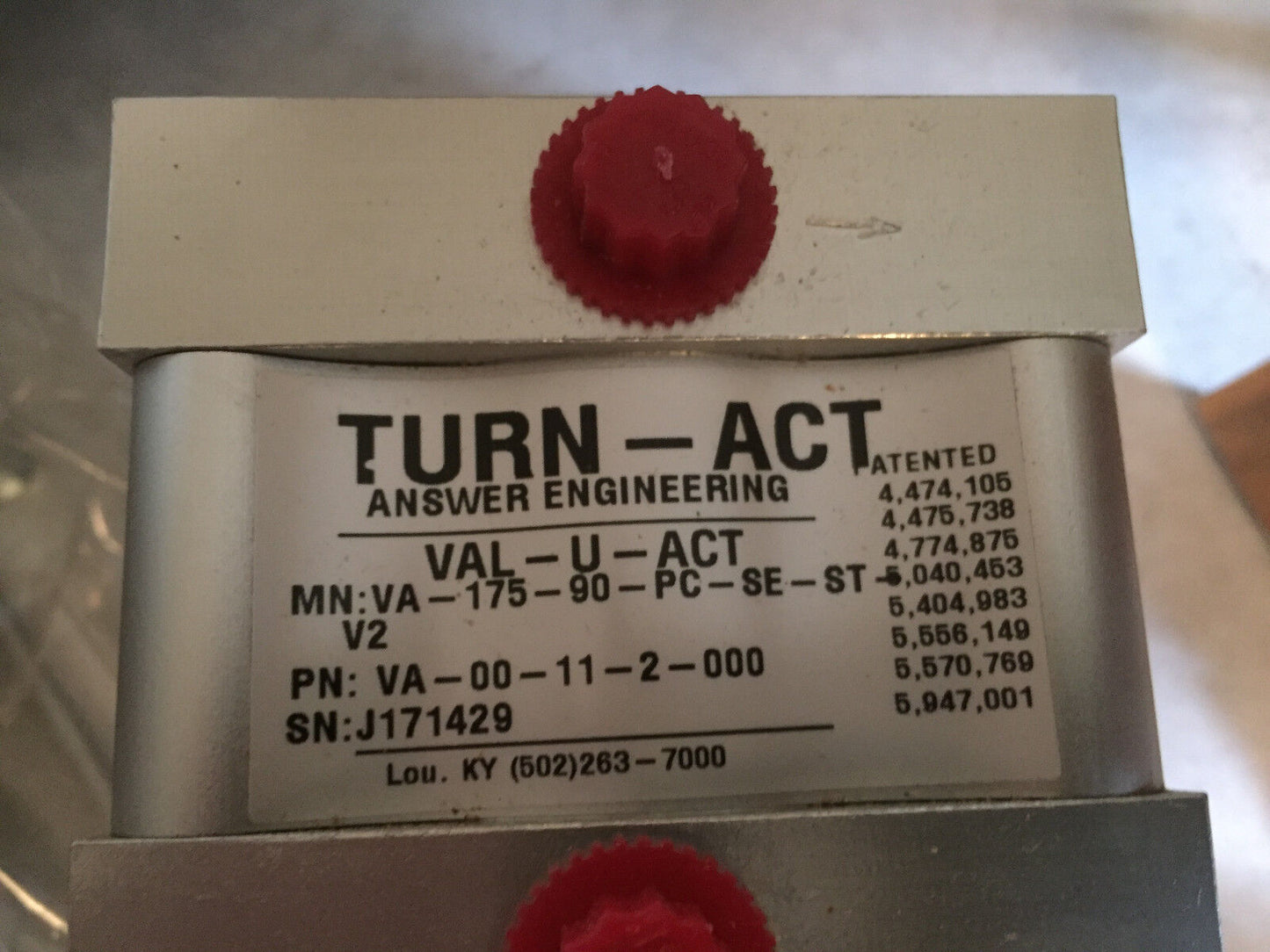 New Answer Val-U-Act,Turn-Act,Va001120,Va-175-90-Pc-Se-St-V2,3Way Actuator,Cz