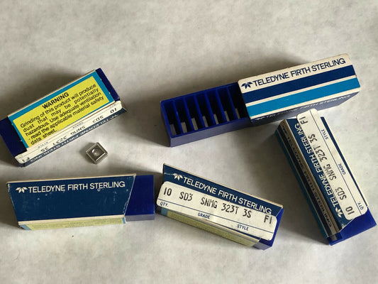 New Lot 50 Teledyne Firth Sterling Snmg-323T 3S F1 Cermet Inserts, Grade Sd3,Sv