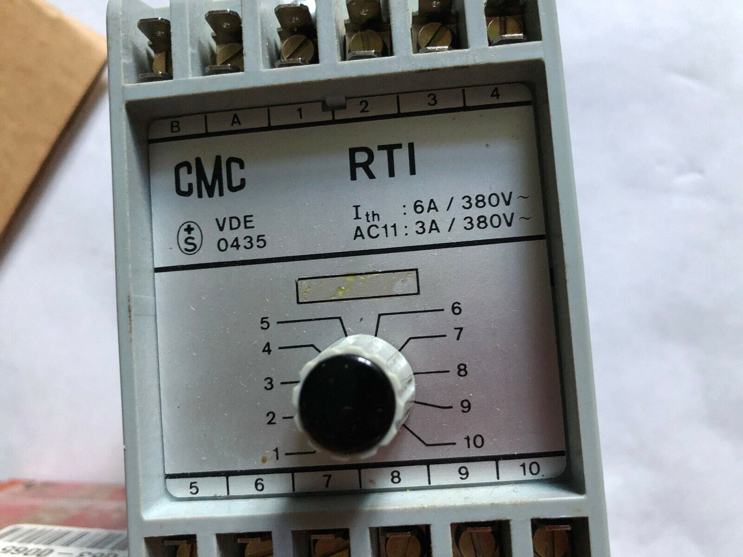 New Cmc Rti Relay Timer Vde 0435, 110Vac, 6A/380Vac, 0.3-10S,Si