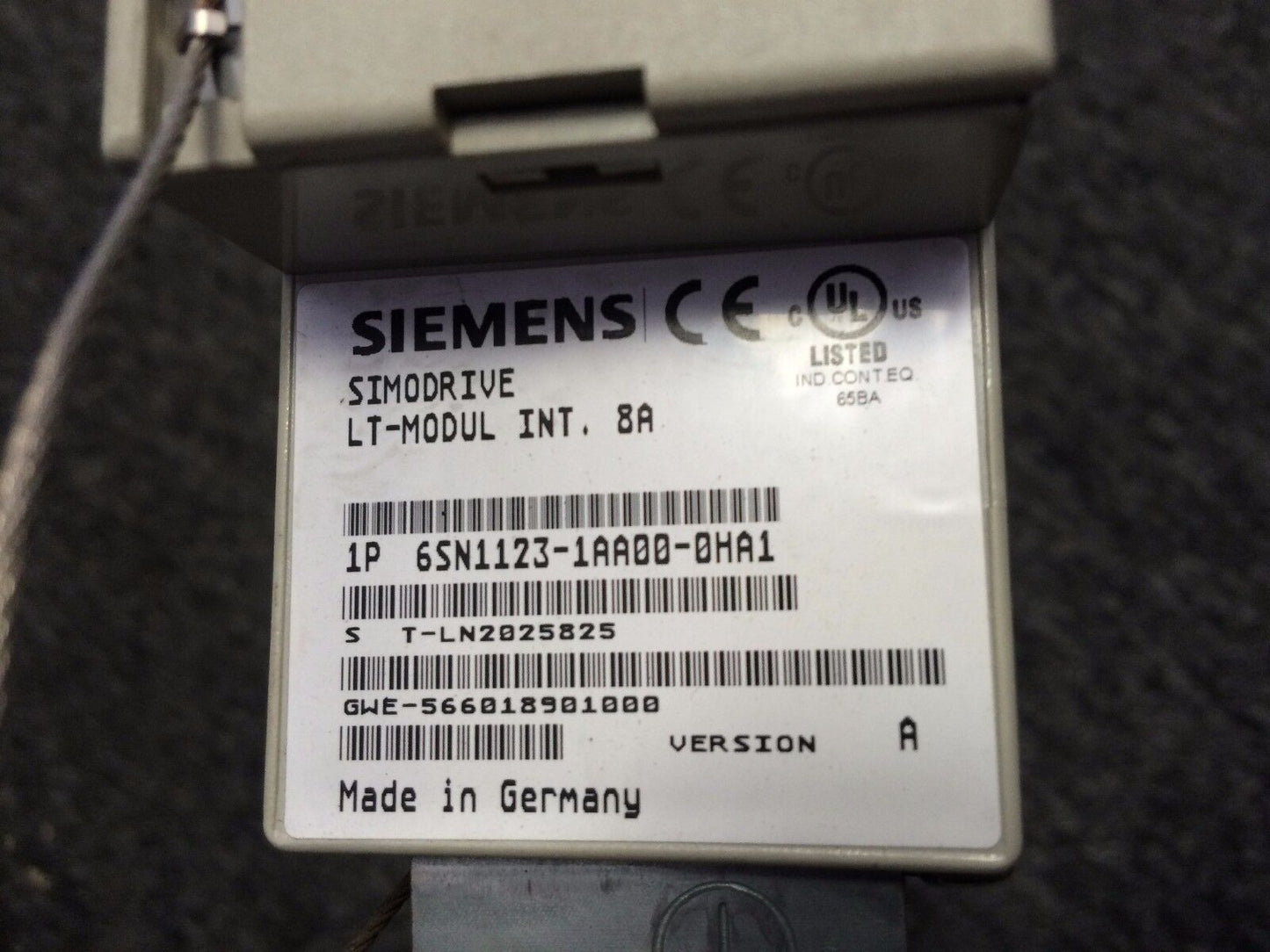 (Excellent) Siemens 6Sn1123-1Aa00-0Ha1 Simodrive Lt-Module 6Sn1118-0Aa11-0Aa1,Eb