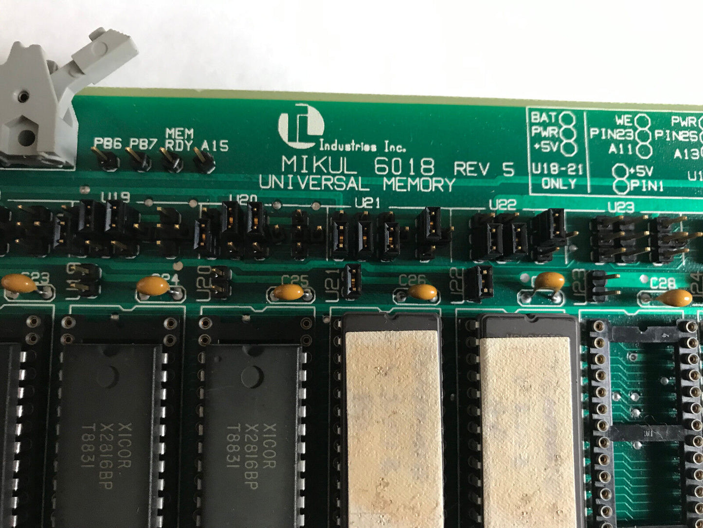 Mikul 6018 Rev 5 Circuit Board Pc Board Universal Memory,Amt-60-Ba-180,St