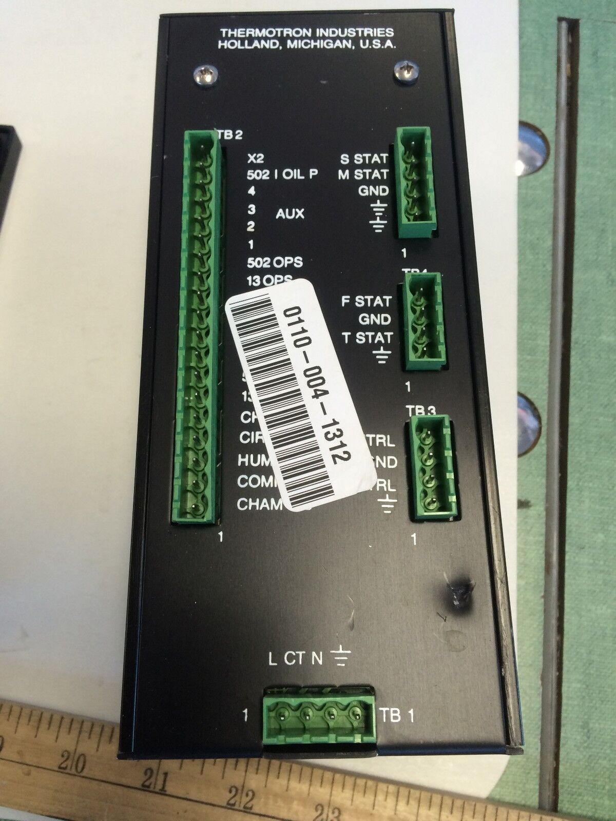 (For Part & Repair Only) Thermotron 956104 System Monitor Controller,Cy