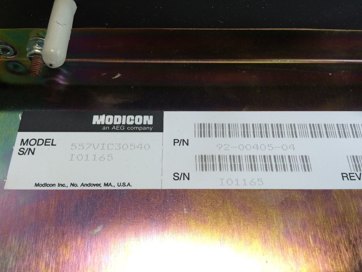 Modicon 92-00405-04,557Vic30540 3.5" Disc Drive 3L77 Fwe00419 31-27-1576-W,Co,Az