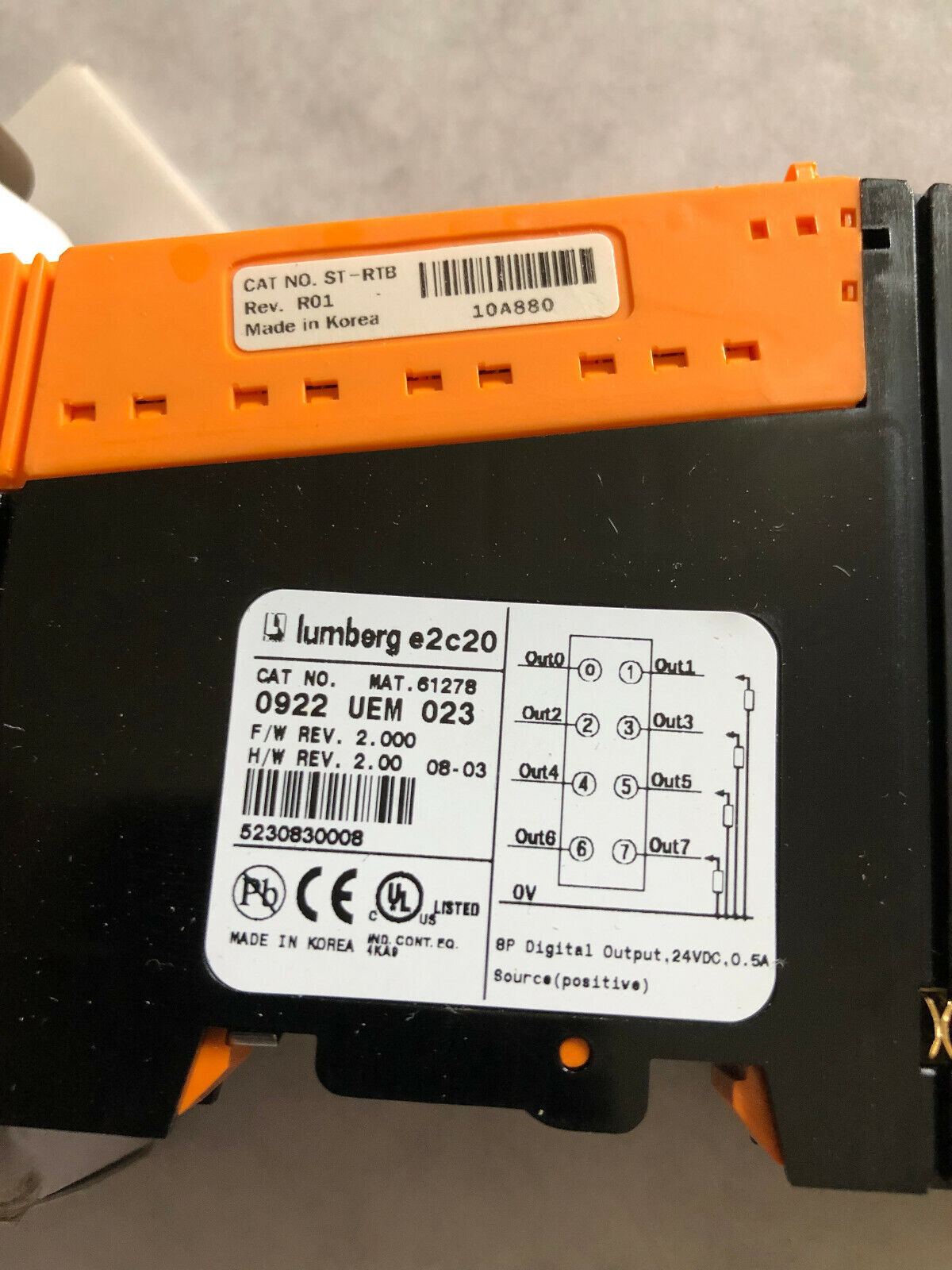 New Lumberg 0922 Uem 023 Digital-Output,Uem023 8Od,St-Rtb,Bz