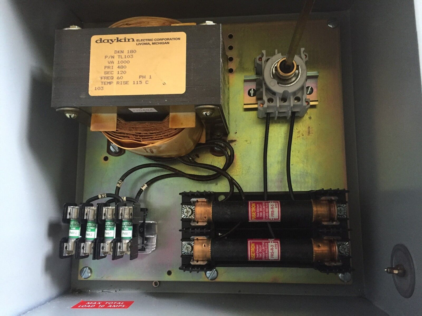 Daykin Dkn 180,Tl103,Gpfs-05A545 Disconnect 480Volts Separate Circuit Dkn180,Ad