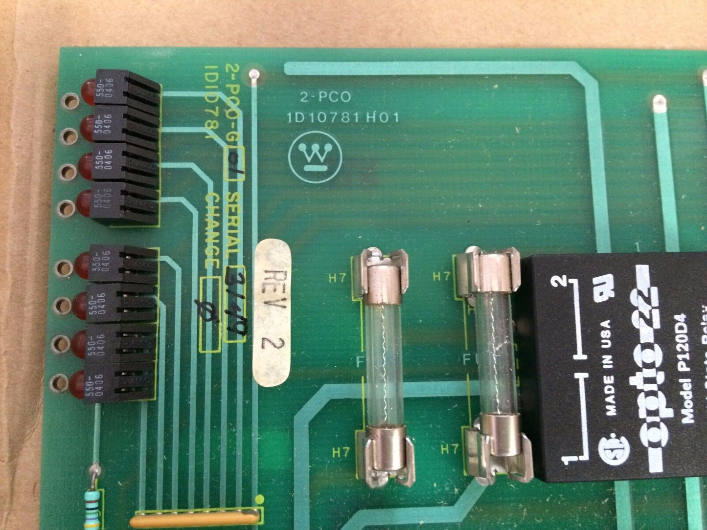 Westinghouse 2-Pco-G01 Automation Intelligence Componet 1D10781 H01 Plc Board,Sb