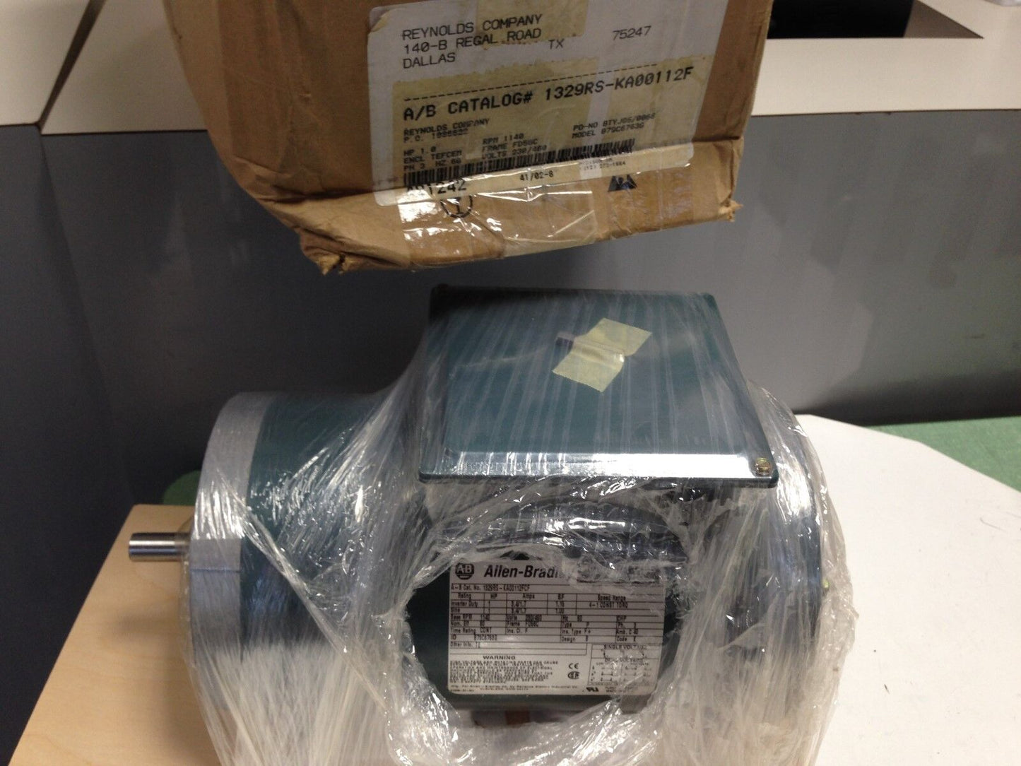 New Allen Bradley 1329Rs-Ka00112fcf 3Phase Motor 1Hp,Bulletin 1329R,Tb