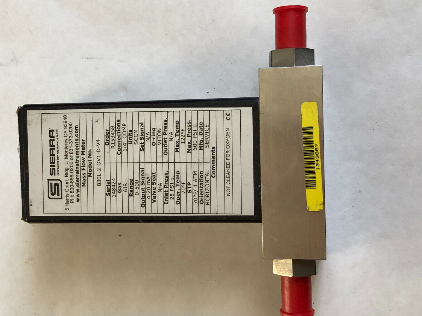Sierra 830L-2-Ov1-D-V4 Flow Meter  830L-2-0V1-D-V4 Side-Trak,Aa