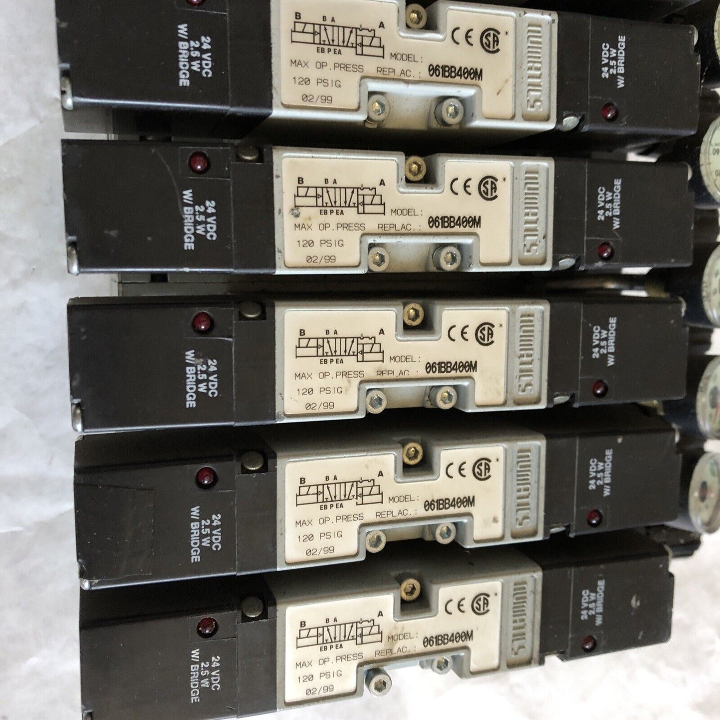 Numatics 061Bb600m,061Bb400m Solenoid Valve,062Rs715j,24Vdc 2.5W,Am
