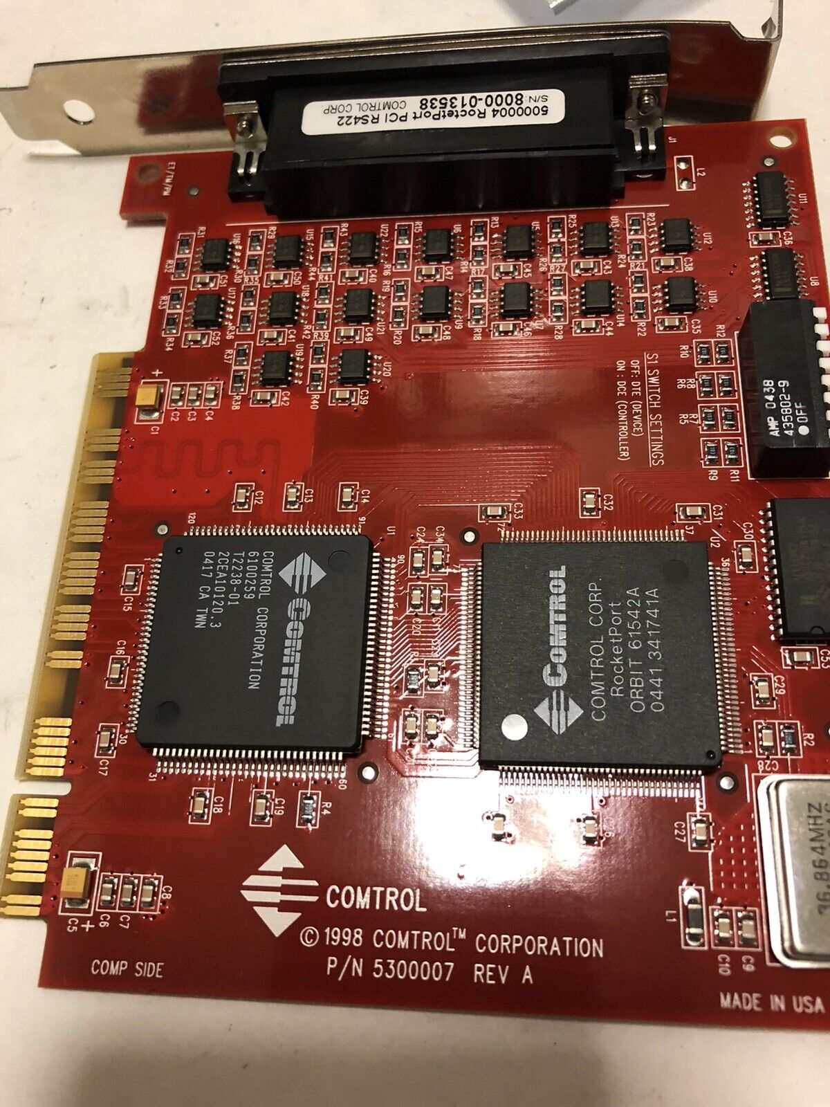 New Comtrol 5300007 Pci Rs422 Quad Db9 4-Port 32-Bit Asi 98020-9,5000004,Bw,Eg