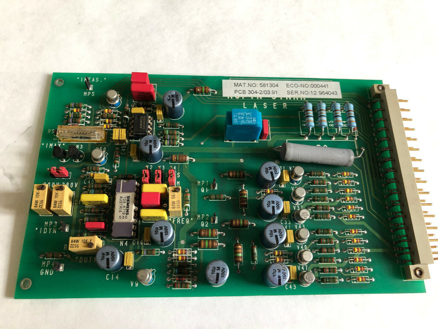 Rofin-Sinar 304-2/03.91,Rofin 581304,000441,Sinar 304-2L/03.91 580304 Board,An