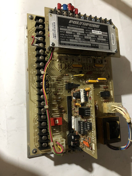 Polyspede Prd2 Prd2-66 Ac Drive,Option Si-1 E1489-01,P,Isolator Card E1485-01,To