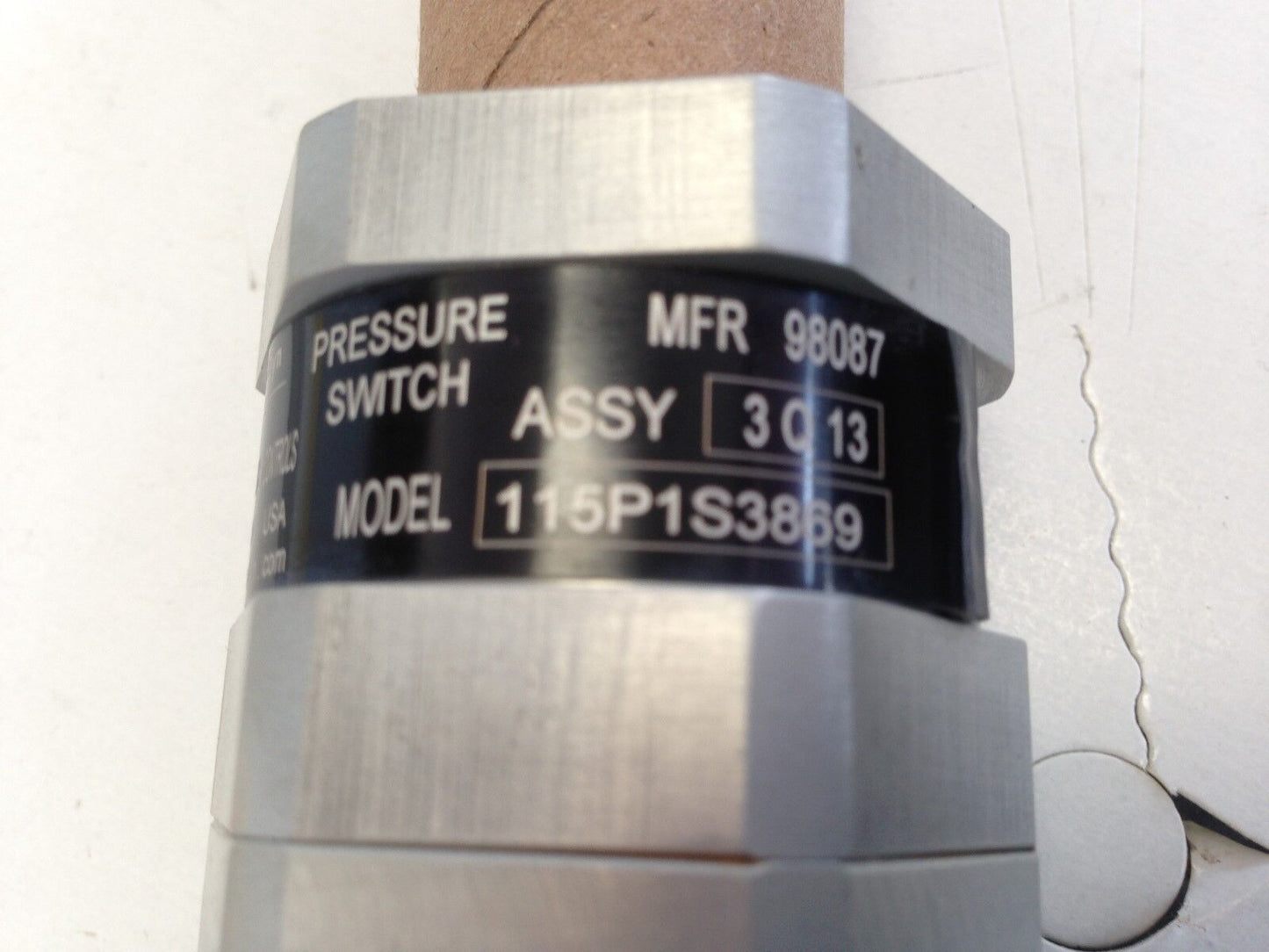 New Itt Neo-Dyn 115P1s3869 3Q13 Pressure Switch,75 Psig,Mfr 98087,1/4" Npt,Dc