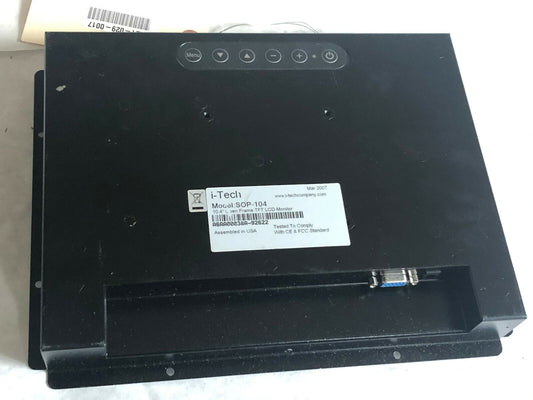 Itech Sop-104 Open Frame Tft Lcd Monitor, Itech S0p-104,Bg