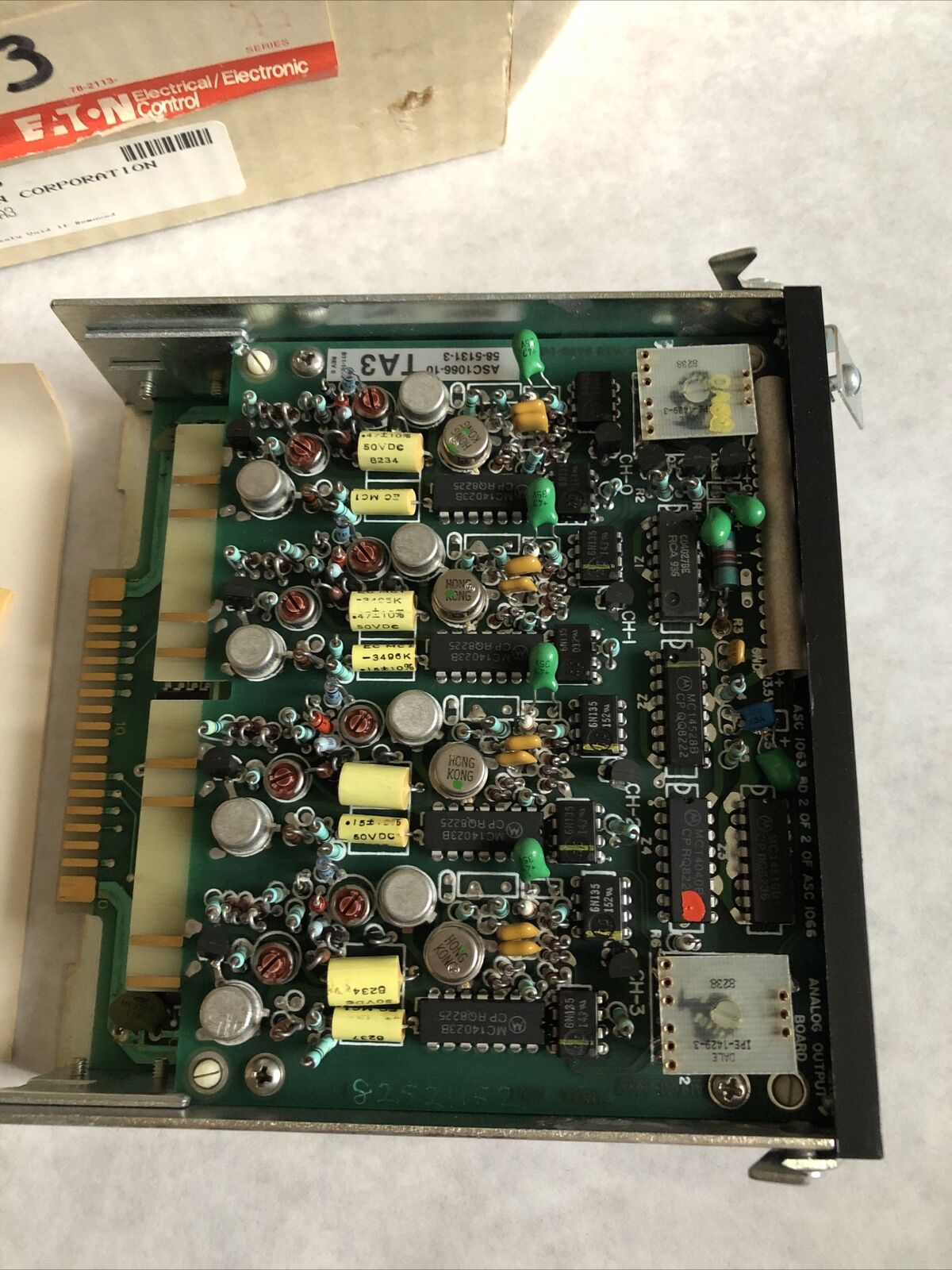New Cutler-Hammer D520ta3,180115-1A2,Asc1066-10,Ta3,58-5131-3 Eaton Output,Dg
