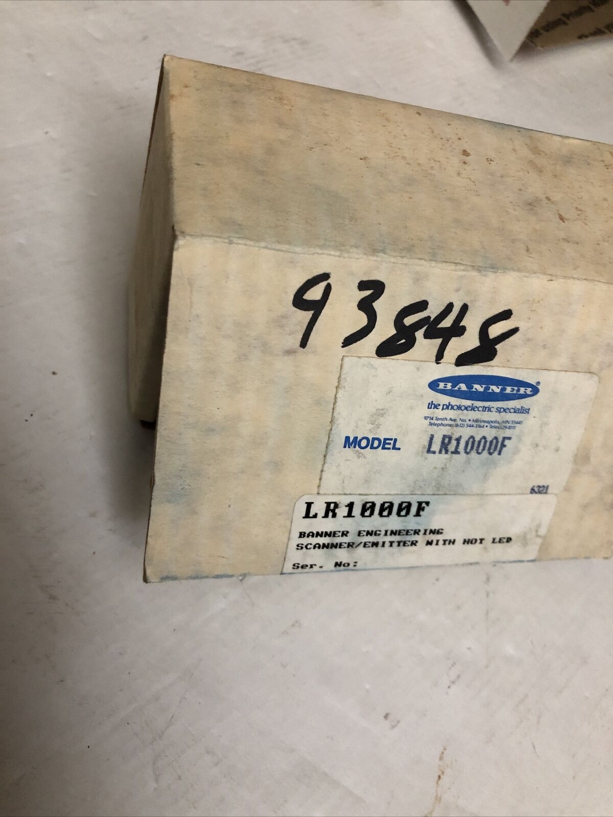 New Banner Lr1000f  Engineering Scanner/Emitter With Hot Led /880Nm,Cx