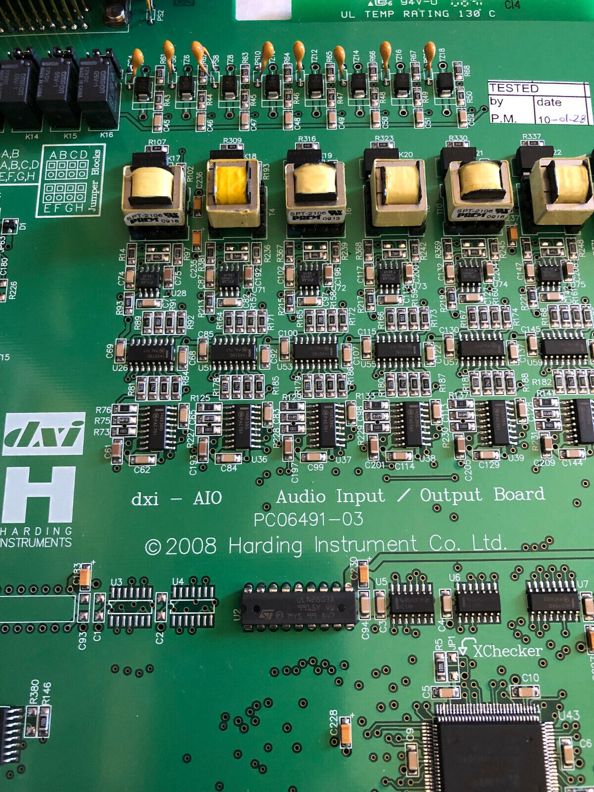 New Harding Instruments Pc06491-03,Aio-400,Aio400 Audio Input Output Board,Se