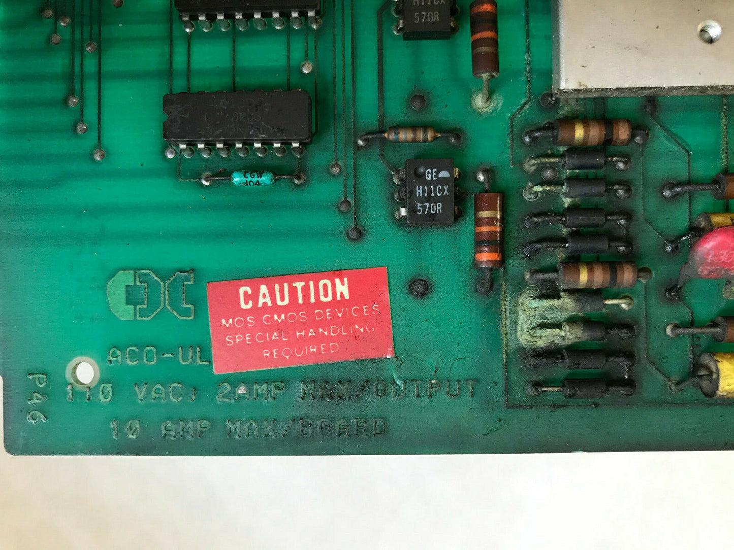 Cincinnati Cnc 3 531 3563A,Aco-Ul Rev B Od Grinder Circuit Board,Sm,Cs