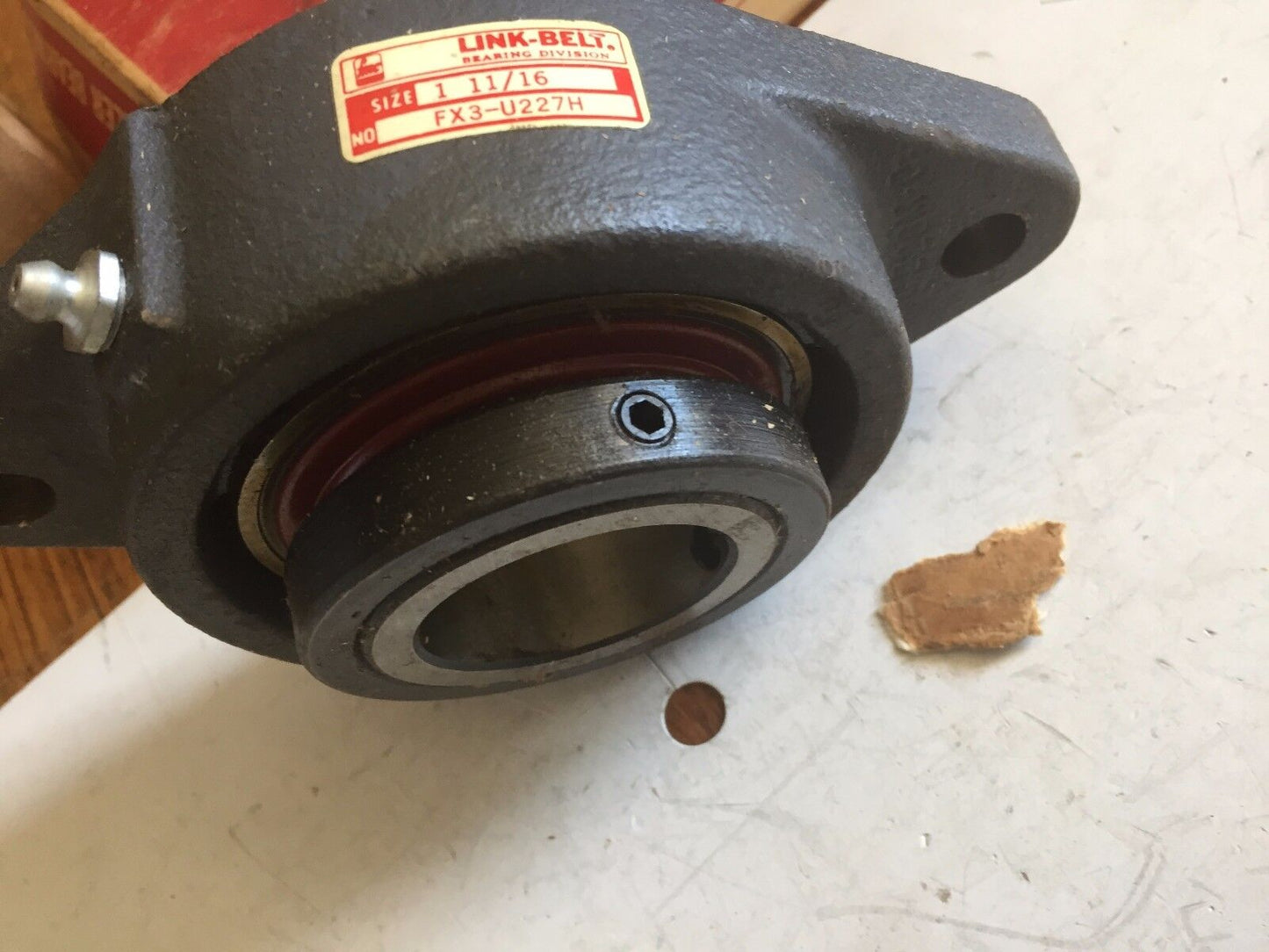 Link-Belt Fx3-U227h 1-11/16" Pillow Block Bearing,Flange Mount U227 1-11/16,Ax