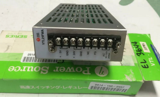 New Power Source Vtl21fwa Power Supply, 90-132 Vac,Br