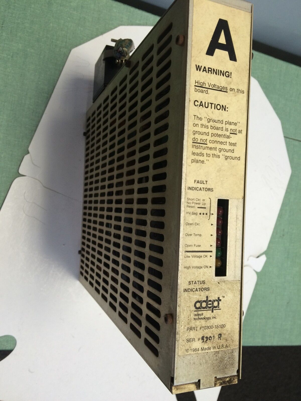 Adept 10300-15100  Servo Amplifier Control Module,Status Indicator,Fb