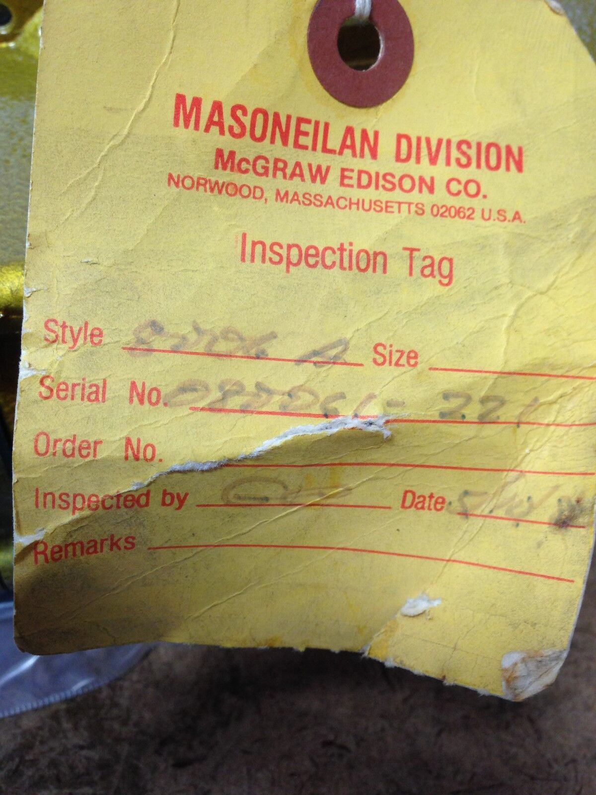New Masoneilan I/P 8206 A Style 8006 A Transducer Valve,011808-005,220-750125,Db