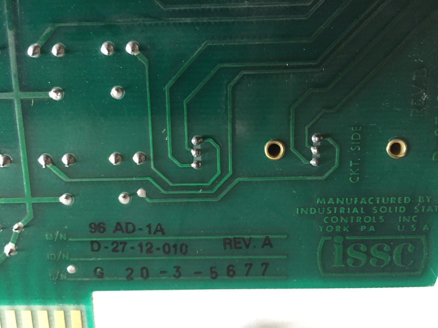Issc 96Ad-1A,D-27-12-010,D-27-09-002 Honeywell I/O For Ipc Rack 115V,Ea