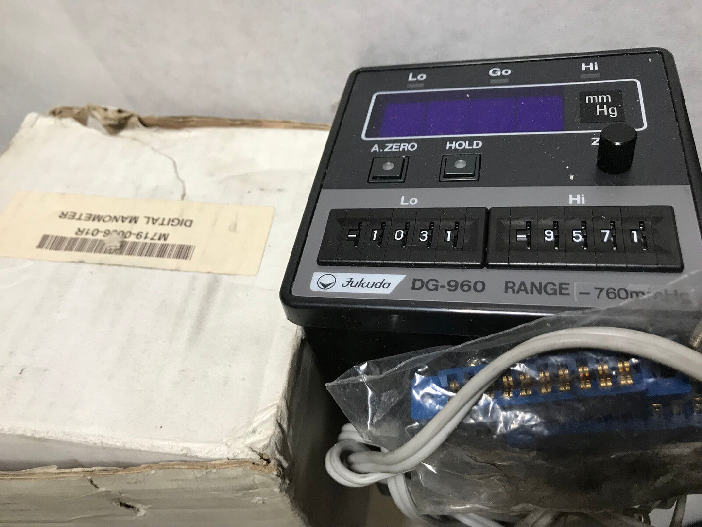 New Fukuda Dg-960,Jukuda Dg-960 Digital Manometer  -760Mmhg Range ,Eq