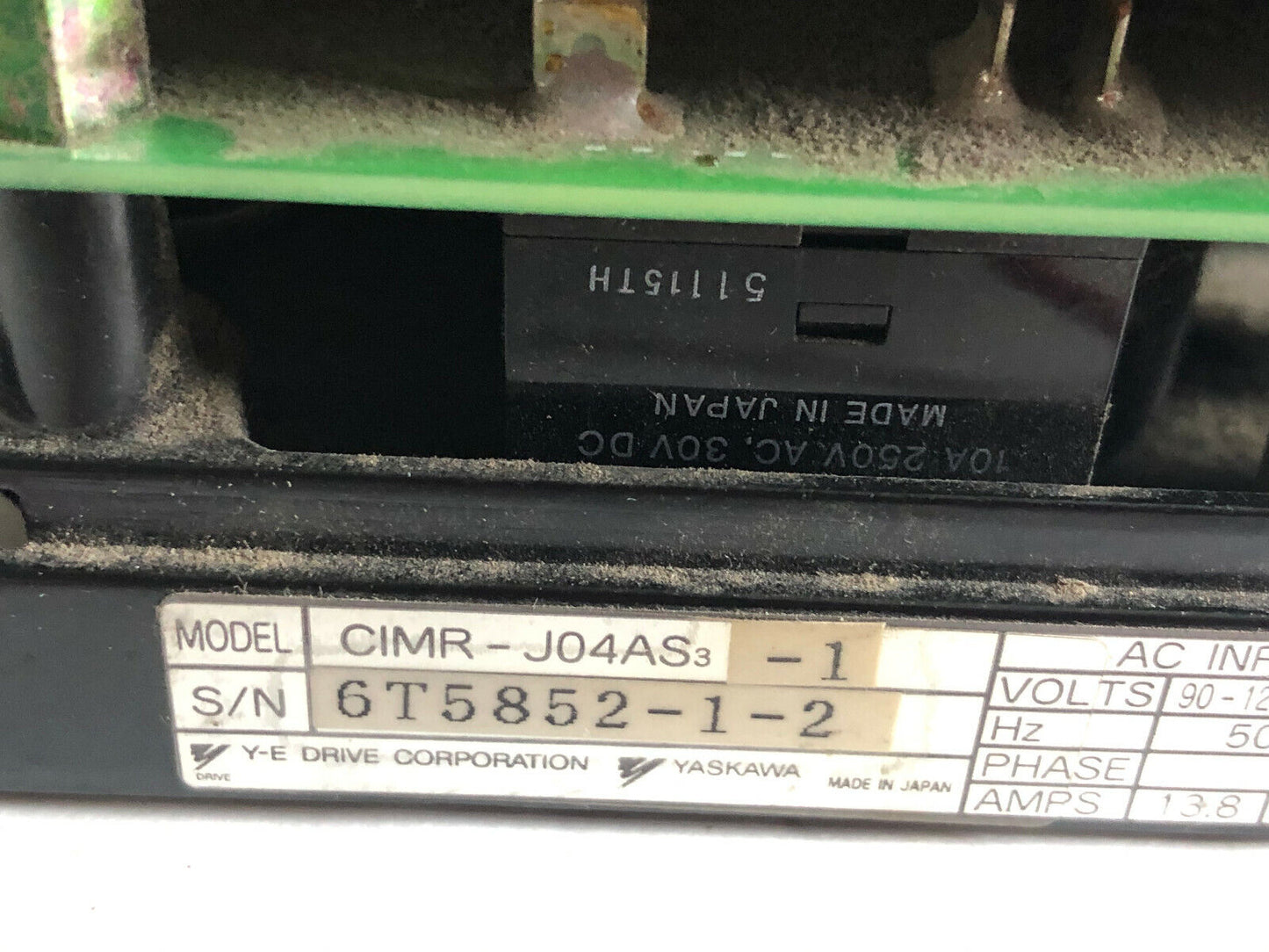 Yaskawa Cimr-J04as3-1 Analog Transistor Inverter 3/4Hp 180,Cimr-J04as 3,Ez