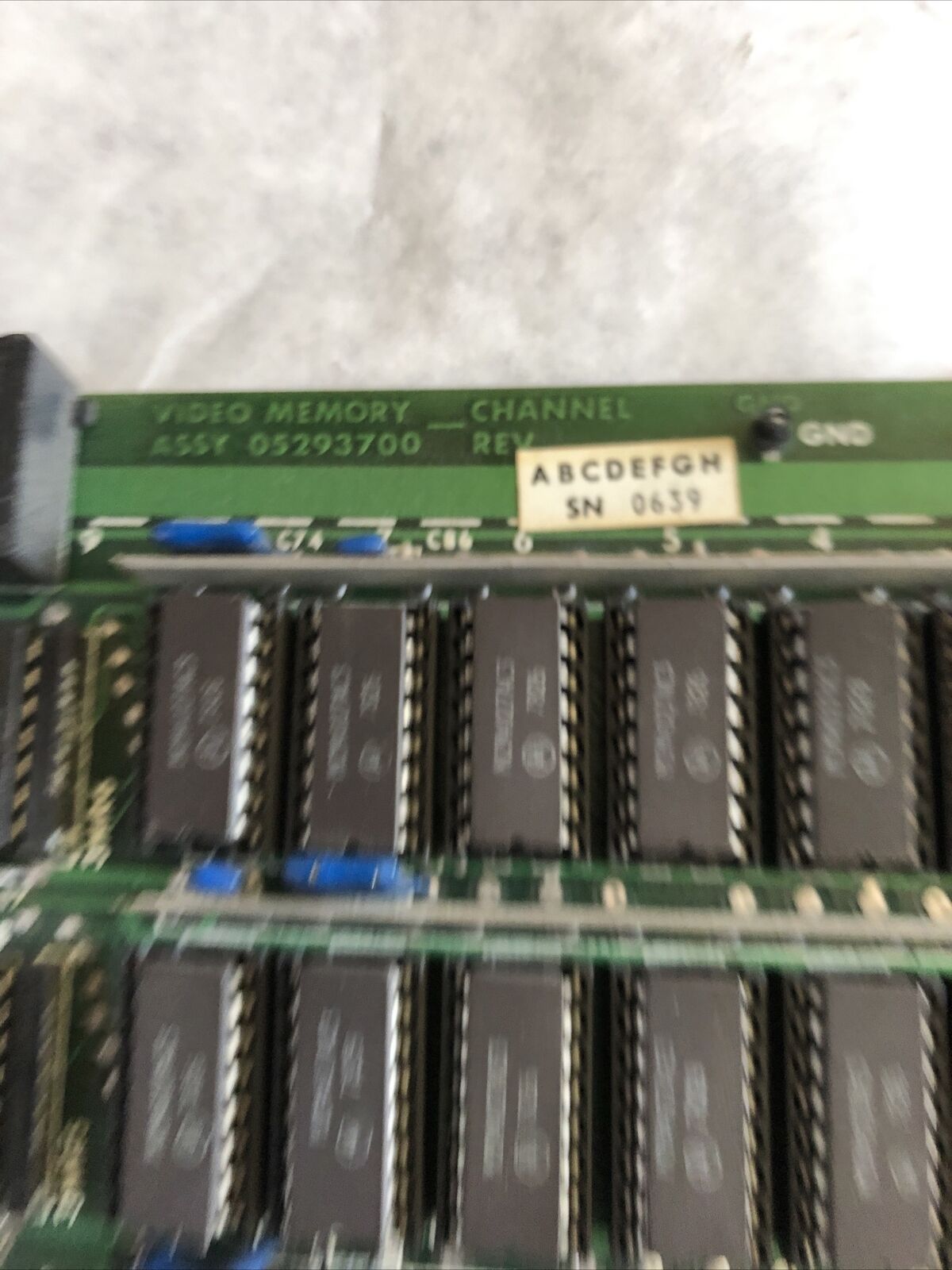 Honeywell 05293700,Measurex 04293700 Board Video Memory 4 Channel,Ea
