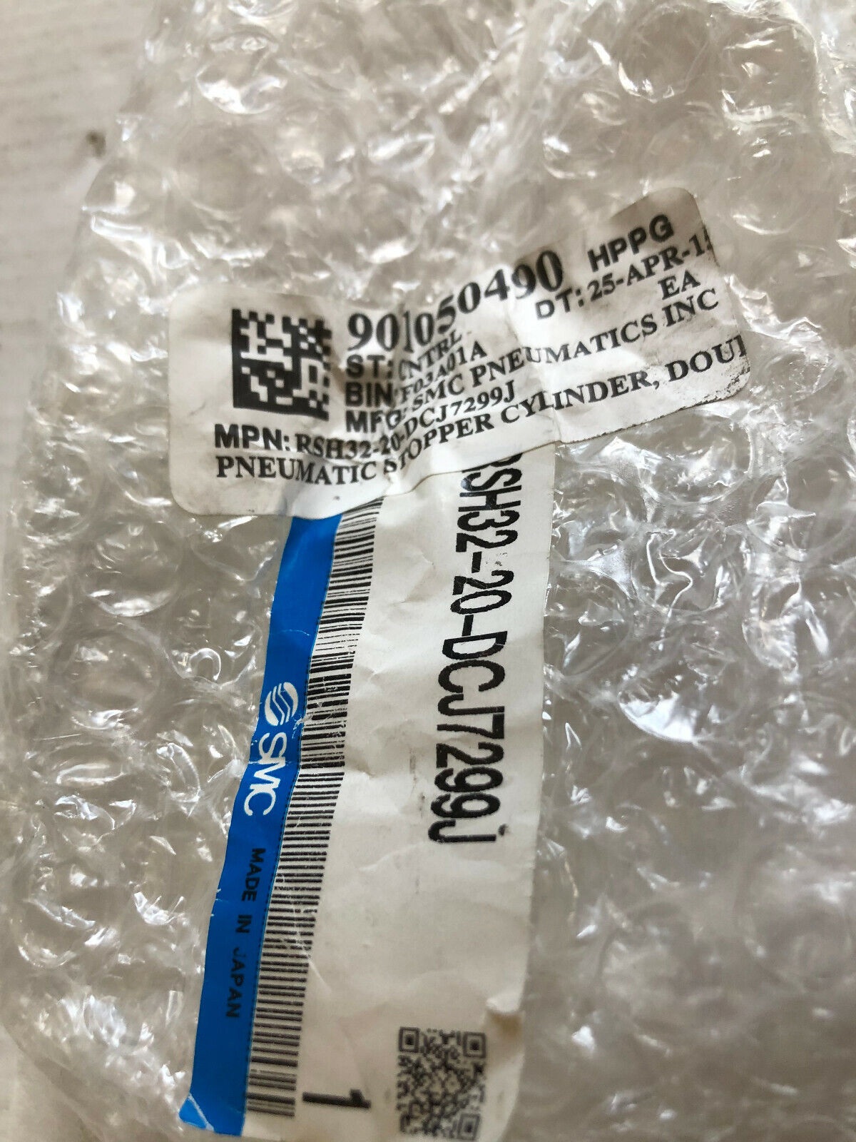 New Smc Rsh32-20-Dcj7299j Double Acting Pneumatic Clamp Cylinder,Df